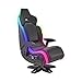 X-Rocker Chaise de Gaming avec lumières LED Neo Motion sans Fil/Bluetooth Multi-stéréo, Simili Cuir, Noir, XL