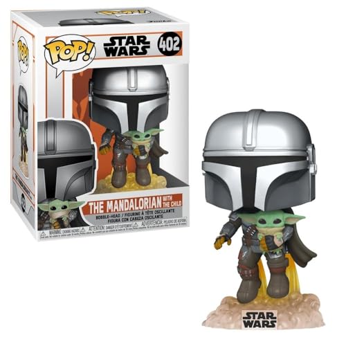 Boneco Funko Movies Star Wars Mandalorian Mando voando