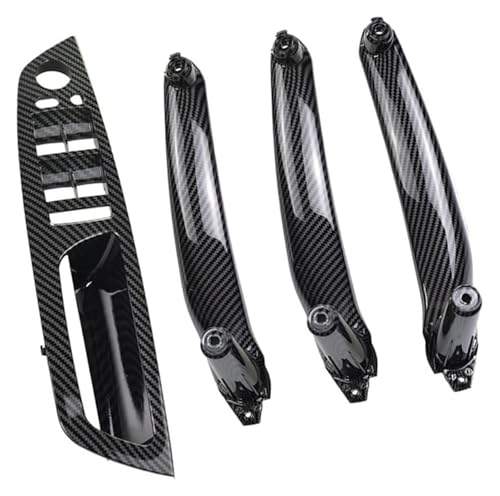 Garniture poignée porte voiture pour BMW E70 E71 X5 X6 carbone 4pcs