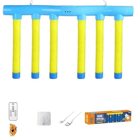 TOKLYUIE Reflex Challenge Game, Catching Sticks Game, Reaction Training Toy,Hand Eye Coordination Training,3 Adjustable Speed Catching Game (Yellow) Cover