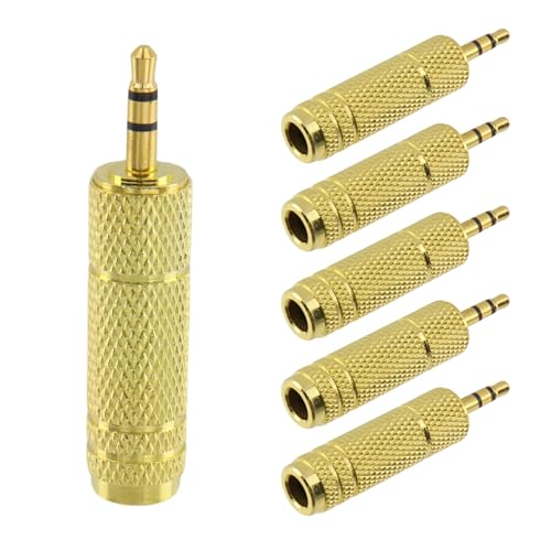 Adaptateur de casque 3,5 mm vers jack 6,35 mm pour joueur et casque audio de salon
