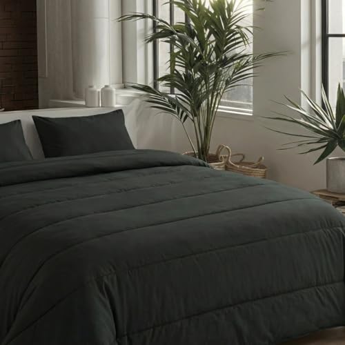 Zelesta® Comfort Uni 2-in-1 4-Jahreszeiten Ganzjahresbettdecke ohne Bezug – Bett in 10 Sek, Temperaturregulierend, Waschbar 40°C, Atmungsaktiv, Milbendicht, Mikrofaser