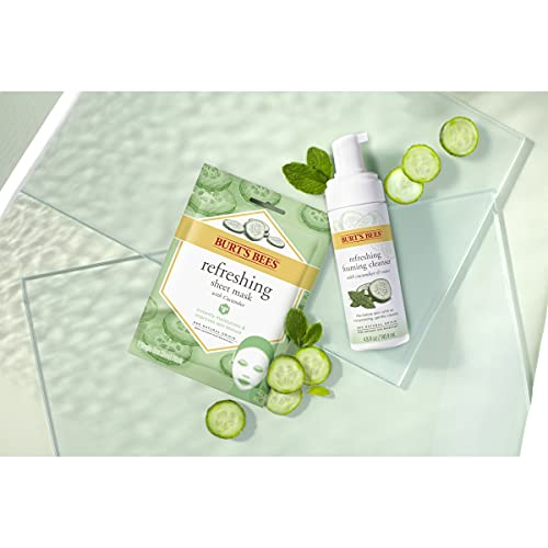 Burt's Bees Refreshing Sheet Face Mask With Cucumber, 1 Sheet Mask (Pack Of 6) #TOP1