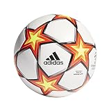 adidas GU0212 Kinder UCL Pyrostorm League Junior 290 Fußball, White/Solar Red/Solar Yellow/Black, 5