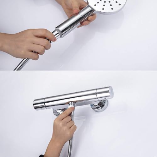 Miniatura 5 de Onece Manguera De Ducha De 3 M De Acero Inoxidable Anti Torsión, G1 2 Conexión Universal, Accesorios De Baño Adaptables A Todas Las Duchas