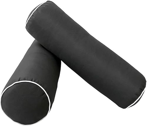 Miniatura 5 de DBM IMPORTS *Cover ONLY* Style6 Twin-XL Size 78"x8" Contrast Piped Trim Bolster Pillow Slipcover AD003