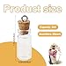 Wshxjzyay 30 Pack Small Glass Bottles with Cork Stoppers, Small Mini Glass Bottles Tiny Jars with Cork Lids, 1ml