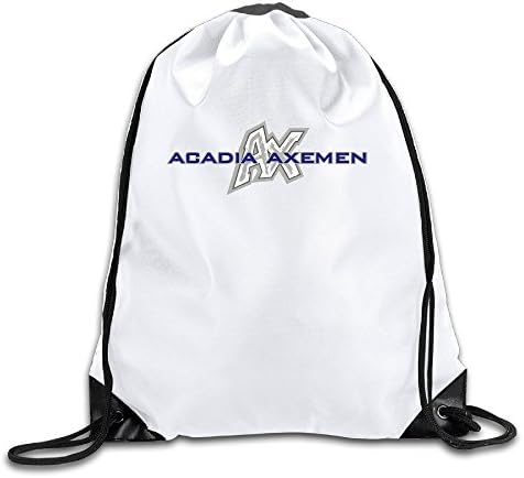 Acadia Axemen Lightweight Drawstring Gift Bags Backpack White Size One Size