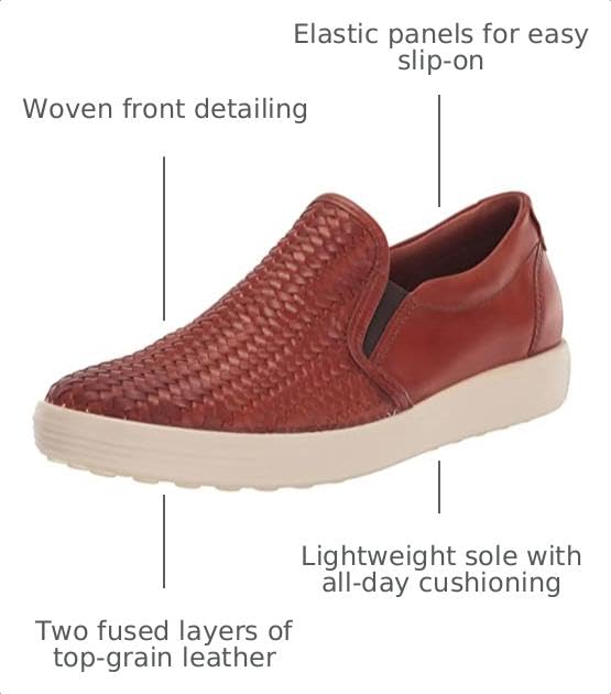 Image of ECCO Mens Soft 7 Woven Slip on 2.0