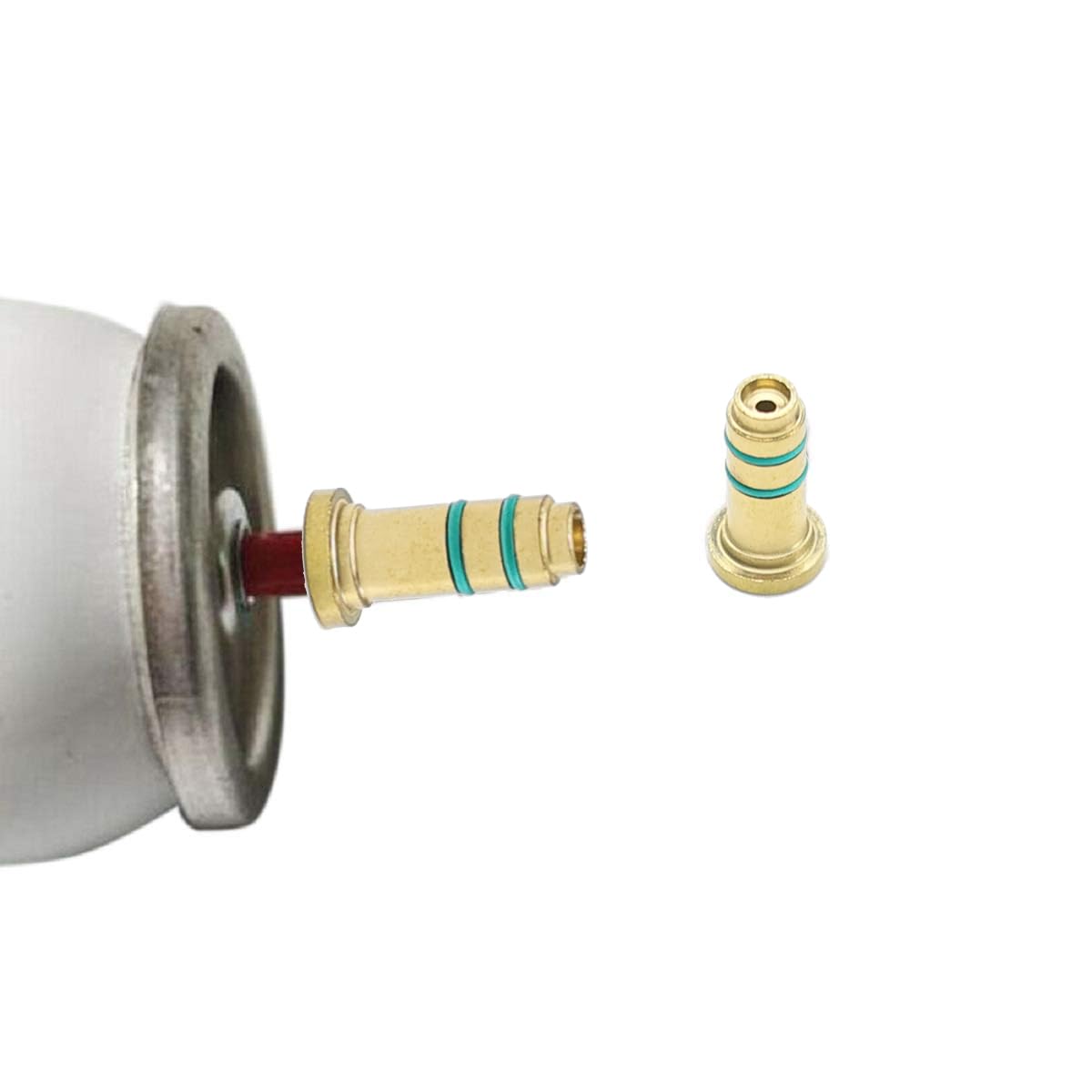 Navrange Lighter Gas Refill Adapter Brass Butane Refill Adaptor Replacement for Dunhill's Dress & Rollagas Series Lighter DIY Repair Parts(2 pack)