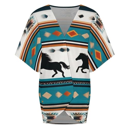 2025 Women's Girls Soft Breathable Cardigans Open-Front Half Sleeve Cardigan Jacket4