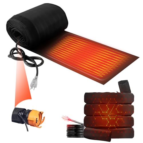 15FT Heated RV Sewer Hose Sleeve, Heated Sewer Hose for RV Camper, Insulated Waterproof Heated Cover for RV Sewer Hose(Cover Only, No Hose)