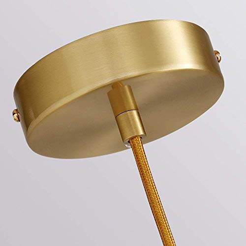 Plafonnier LED suspendu en or pour éclairage de comptoir et bar - 3