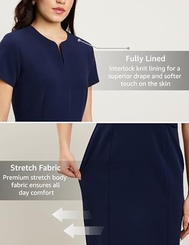 Image of Symbol Premium Women's Sheath Dress (Knee Length | Desk-to-Dinner) (Available in Plus Sizes)