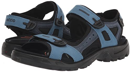 Ecco Men's Yucatan Sport Sandal, Retro Blue/Marine, 9-9.5 #TOP6