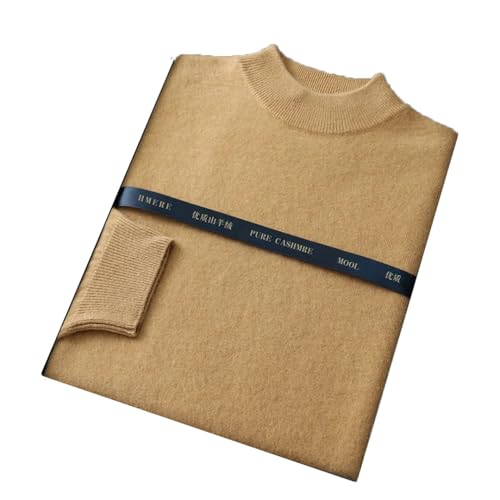 Men Winter Long-Sleeved Wool Cashmere Sweater Men's Double-Deck Half-Turtleneck Knitted Casual Pullover Loose Jumper