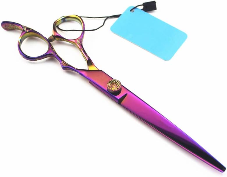 Professional 7-Inch Hair Cutting Scissors - JP 440C Purple Rose Barber Shears for Precision Haircuts