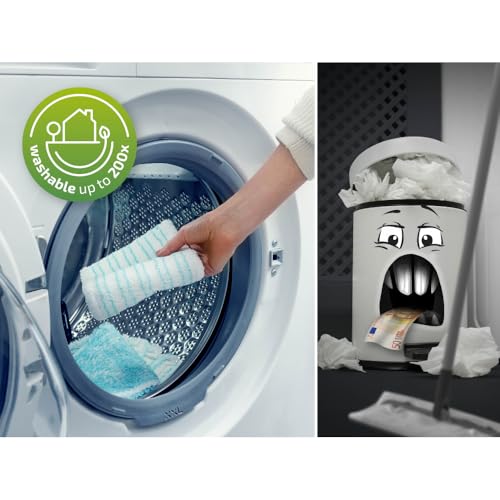 Leifheit Set Power CLEAN, Wischer für Alle, rückenschonender Bodenwischer mit Reinigungsklingen, Wischtuchpresse zum Auswringen, Wischmopp Set mit Eimer,Wischmopp für alle Hartböden mit Click-System – Bild 5