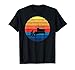 Piano Vintage Retro Sunset Piano Gift For Piano players T-Shirt