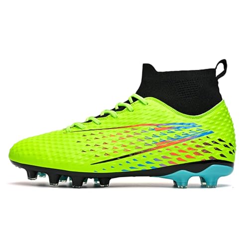 Mens Soccer Cleats for Womens High top Outdoor Footall Boots Ankle Professional Training Shoes
