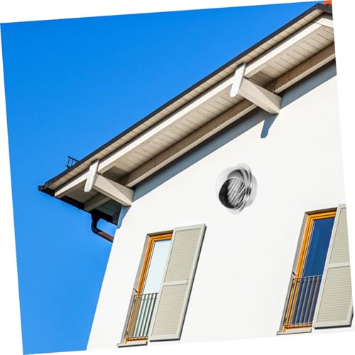 AGFELO ステンレス製 排気口カバー 屋外用換気フード 防雨スクリーン付き 換気扇 乾燥機 換気システム対応 耐熱不錆鋼製