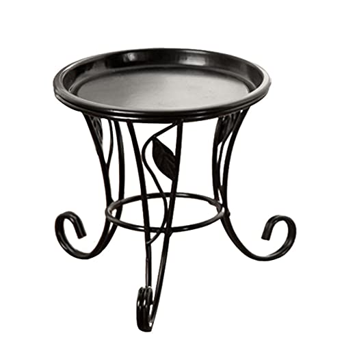 Supporto per piante da interno - Supporti alti per piante in ferro battuto per esterni - Espositore ad angolo per impieghi gravosi, portavasi per fioriere, decorazioni artistiche per l'ufficio Tioheam