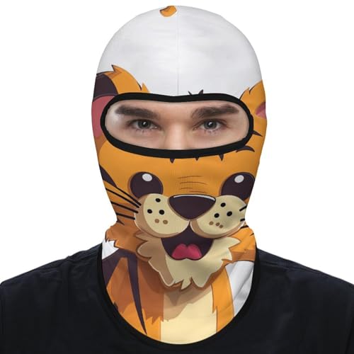 Balaclava para Hombres con Estampado de Tigre para Invierno, Máscara de Ciclismo y Esquí, Cubreboca para Actividades al Aire Libre miniatura 7