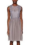 ESPRIT Collection Damen 029EO1E011 Kleid, Grau (Grey 030), Large (Herstellergröße: L)