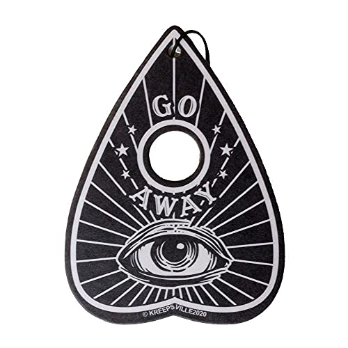 Image of kreepsville 666 Hanging Car Air Freshener Spooky Scent (Go Away Ouija Planchette)