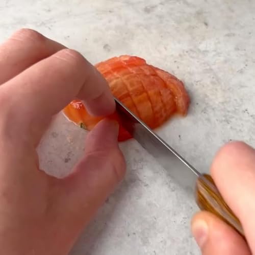 Miniatura 8 de Arcos Serie Nordika - Cuchillo Tomatero - Acero Inoxidable Nitrum - Hoja De 130 Mm - Mango De Madera Ovengkol 100 Natural De Bosques Certificados Fsc - Embalaje 100 Reciclado