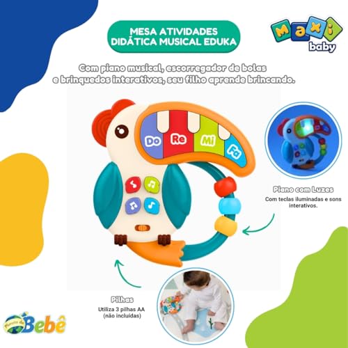 Maxi Baby Mesa Atividades Infantil Didática Musical Eduka