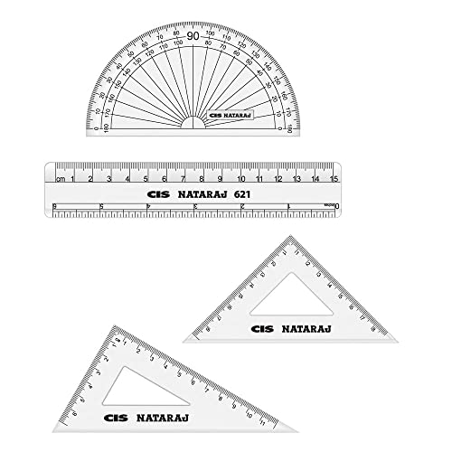 Kit Geométrico, CIS, 47.5100, Transparente, Blister c/4 peças