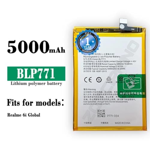 Image of Original BLP771 Battery for Oppo Narzo 10 | 6i Battery with 1 Year Warranty****(N229)