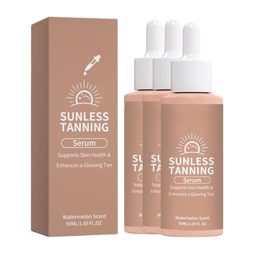 Gotas autobronceadoras para un bronceado natural y luminoso en tu rutina diaria, pack de 3