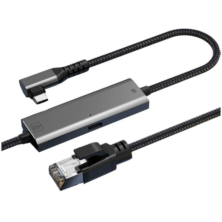 Gigabit Ethernet to USB C Cable, Type C to RJ45 Cable, RJ45 to USB C Adapter Cable 1000Mbps Ethernet LAN Network for iPhone 16/15 Series, MacBook Air/Pro, iPad, Galaxy, Switch, Laptop, PC, Desktop-image-34