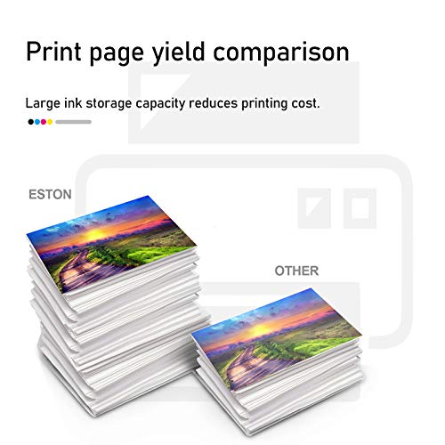Eston #664 Xl Black/Color Ink For Deskjet Ink Advantage 1115 2136 3636 3836 (2Black 2Color) #TOP5
