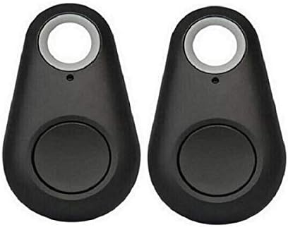 GIFTFOOR Digital Wireless Smart Bluetooth Tracker - Key/Phone Finder, Smart Lost Item Tracker with Replaceable Battery and Key Ring Pack of 2