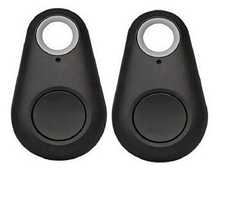 GIFTFOOR Digital Wireless Smart Bluetooth Tracker - Key/Phone Finder, Smart Lost Item Tracker with Replaceable Battery and Key Ring Pack of 2