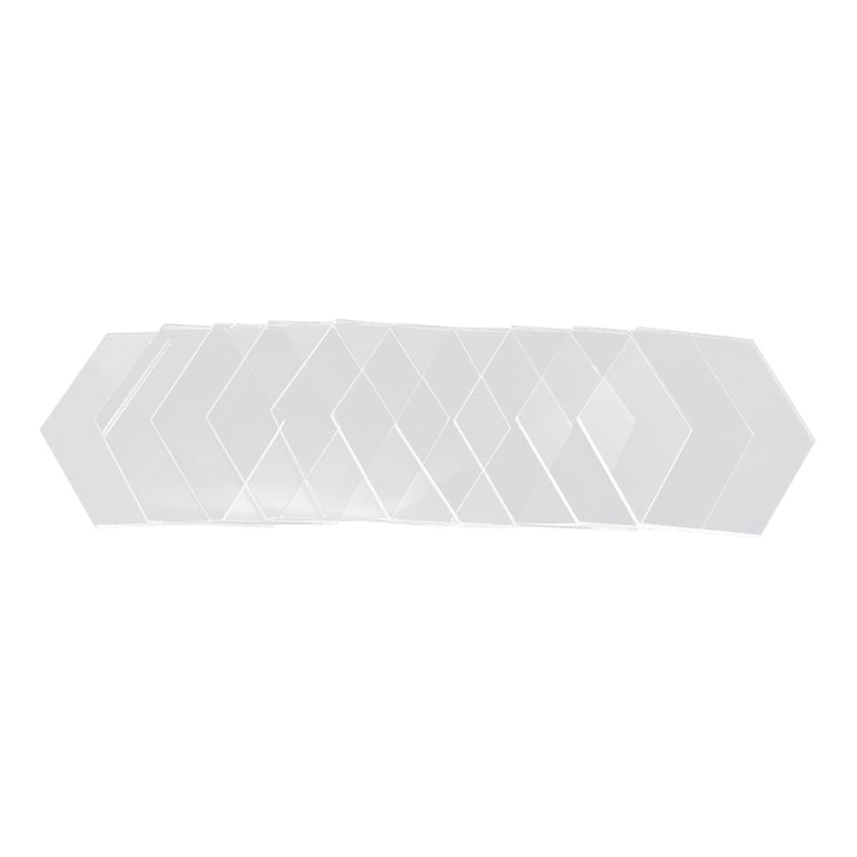 Ciieeo Hexagon Acrylic Board Set of 10 Decorative DIY Painting Panels for Craft Projects Plastic Sheets for Art and Home Decor