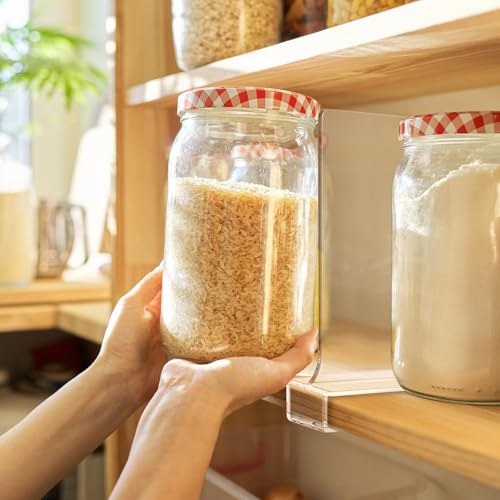 6 peças divisórias de prateleira para organização de armário acrílico transparente divisor de pratel