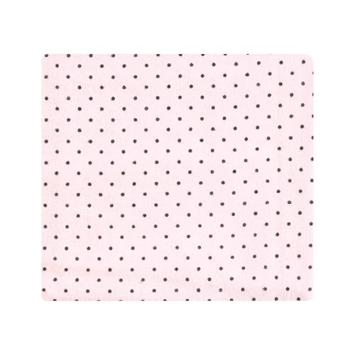 Image of Little Treasure Hudson Baby Cotton Poly Flannel Receiving Blankets Multipack, Pink Dandelion Wish, 30x30 inches
