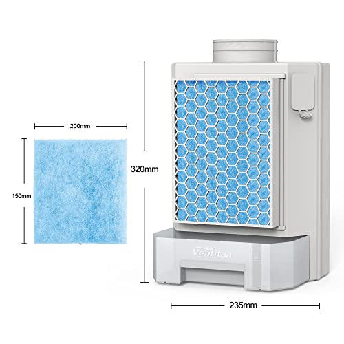 Ventifan Indoor Dryer Vent Kit,Collect Clothes Dust,Water Drawer System