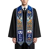 Y3NNI STUDIO Custom California Graduation Stole Gift with Grads Photo Name and School Name Class of 2026 Graduation Sash for Friends, Family, Adult (5x78 inches)