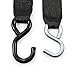 Camco Retractable Transom Tie Down Straps - Break Strength of 3,330lbs and Safe Working Load of 1,100lb - 2-Pack, Durable Polyester Webbing (50031)