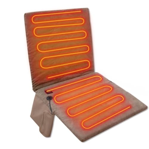 Cuscino del Sedile Riscaldato, Cuscino per Sedile Riscaldato Portatile, Cuscino per Sedile Riscaldato Regolabile in 3 modalità, Sedie da Campeggio Riscaldate in Inverno per Adulti