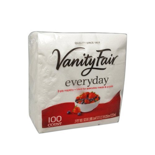 Vanity FairEveryday Napkins 2-ply 100 Count (Pack of 2)