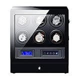 Iluminación LED: enrollador de reloj con iluminación LED azul incorporada, fácil de usar por la noche.