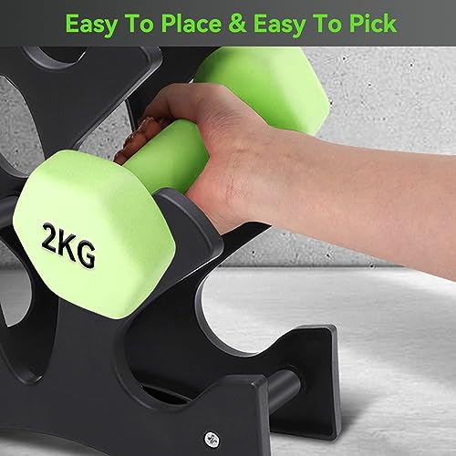 Dumbbell Rack Stand, Weight Rack for Dumbbells Small Dumbbell Rack Stand Portable Dumbbell Stand Rack Household Dumbbell Holder Weight Holder Rack Exercise Weight Stand for Home Gym - Image 3