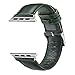 OUHENG Compatible with Apple Watch Band 42mm 44mm, Genuine Leather Band Replacement Compatible with Apple Watch Series 6 5 4 3 2 1 SE 42mm 44mm, Green