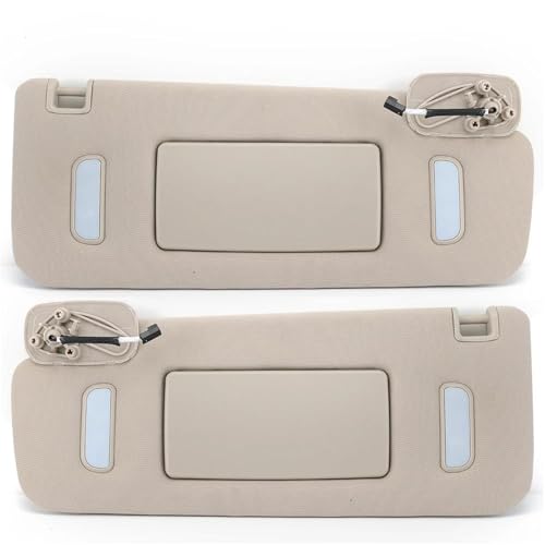 Pare-soleil latéral pour voiture GMC pour scie Yukon 2007-2014, lumières ABS beige, visière solaire de maquillage 22850306 22850310